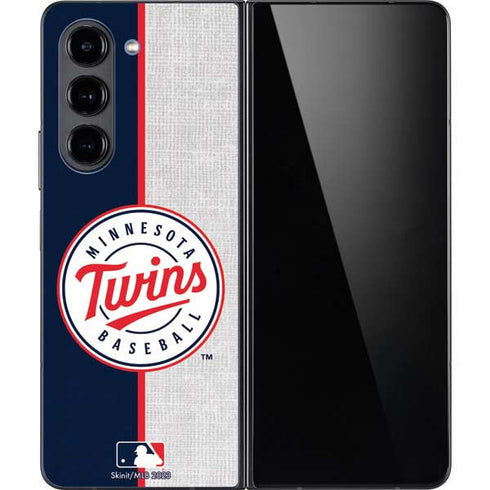 MLB Minnesota Twins Split Galaxy Z Fold5 5G Skin